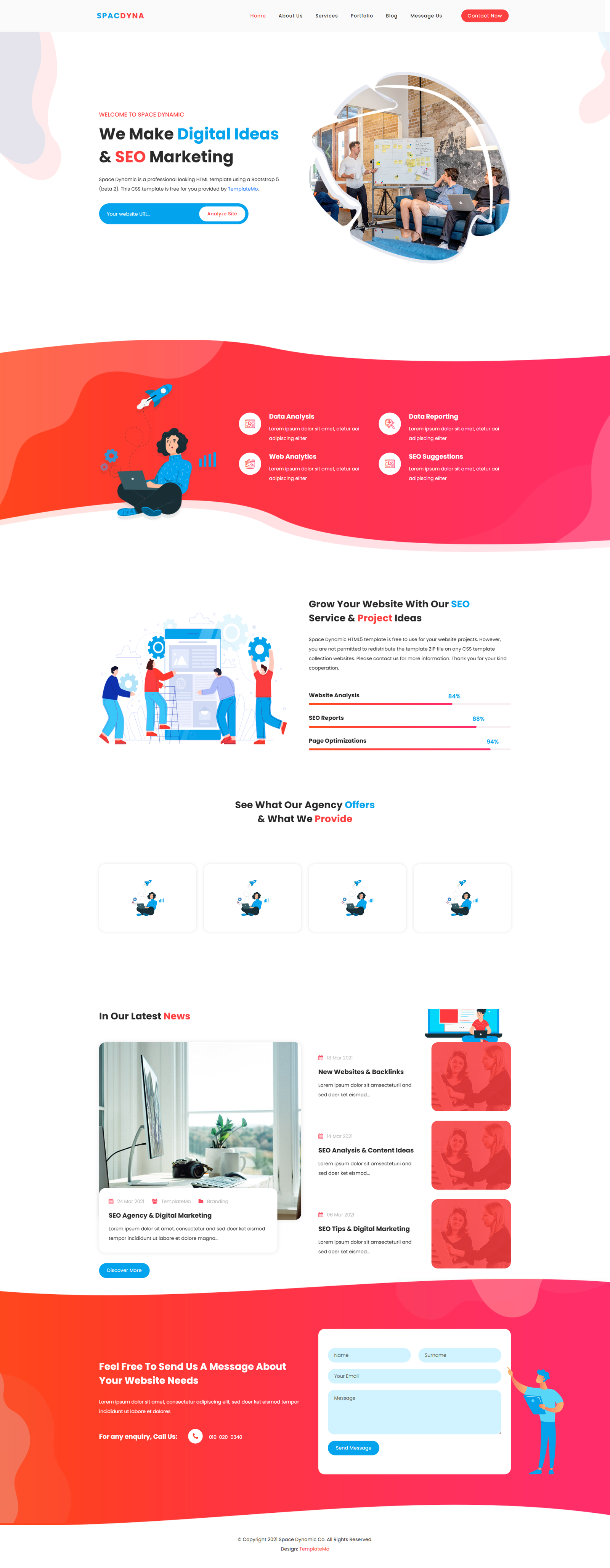 Space Dynamic - เว็บไซต์องค์กร